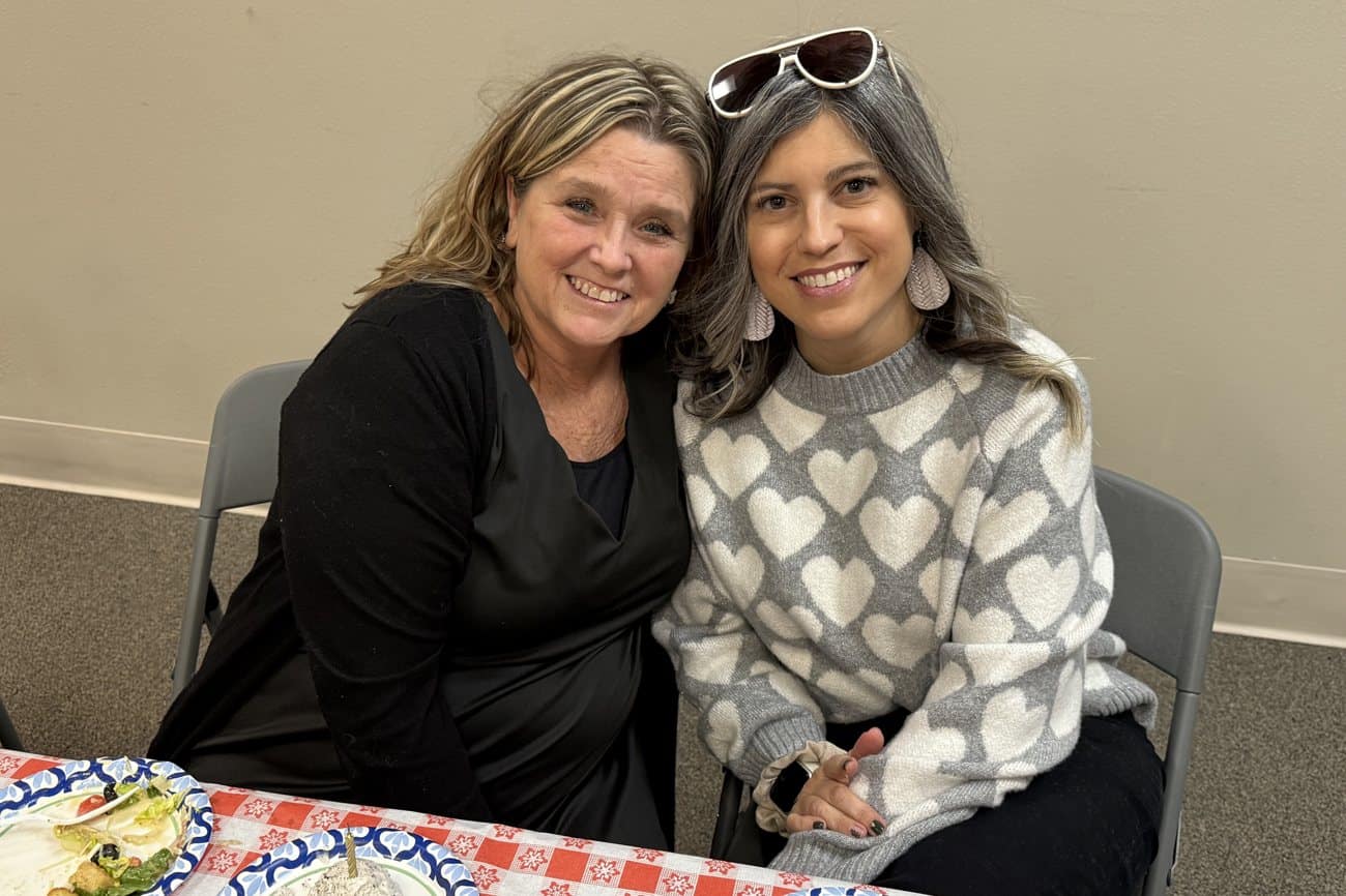 Two women enjoying fellowship